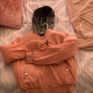 Pink&Grey Bomber Jacket